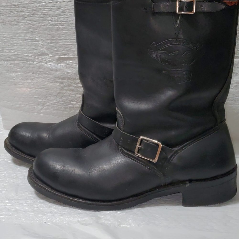 Men's Harley Davidson leather motorcycle boots